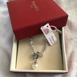 Majorca Sterling Silver Pearl Toggle Necklace